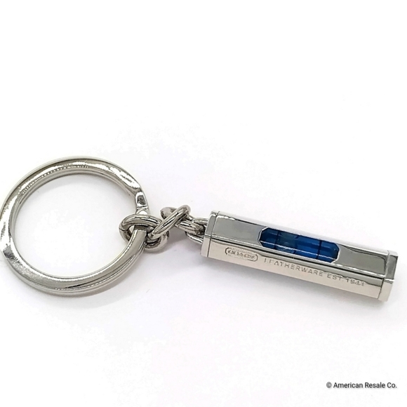 COACH Vintage 3D Level-Stainless Steel Fob Keychain Charm #92090 FATHERS DAY! - Picture 5 of 7